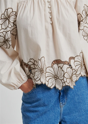 Elinor bluse Soft Beige Second Female 